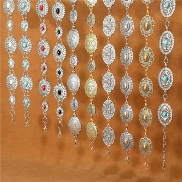 Western Belts for Woman Green-turquoise - Picture 4 of 6